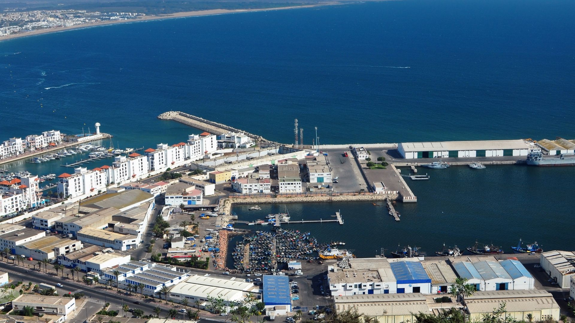 image showing port of agadir, morocco